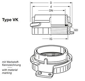 Elaflex Pipe Couplings VK Series - VK50-2