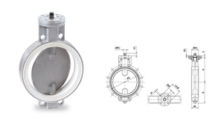 WAREX Valve Butterfly Valve DKZ Series - DKZ110DZ-P